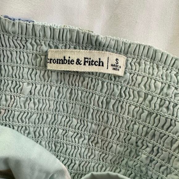 Abercrombie & Fitch Puff Sleeve Floral Poplin O Top - Picture 3 of 5